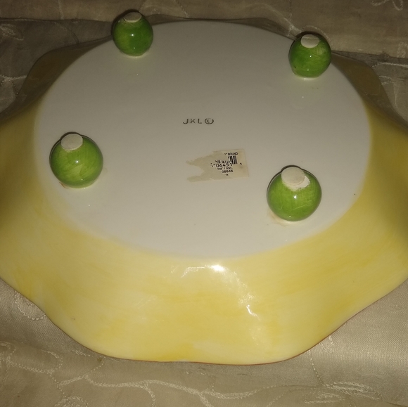 Vintage JKL footed plate. 10" - Picture 6 of 9